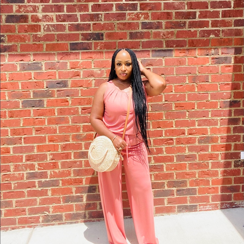 Bombshell Ash Rose Jumpsuit